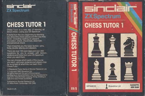 Chess Tutor 1 box art for ZX Spectrum